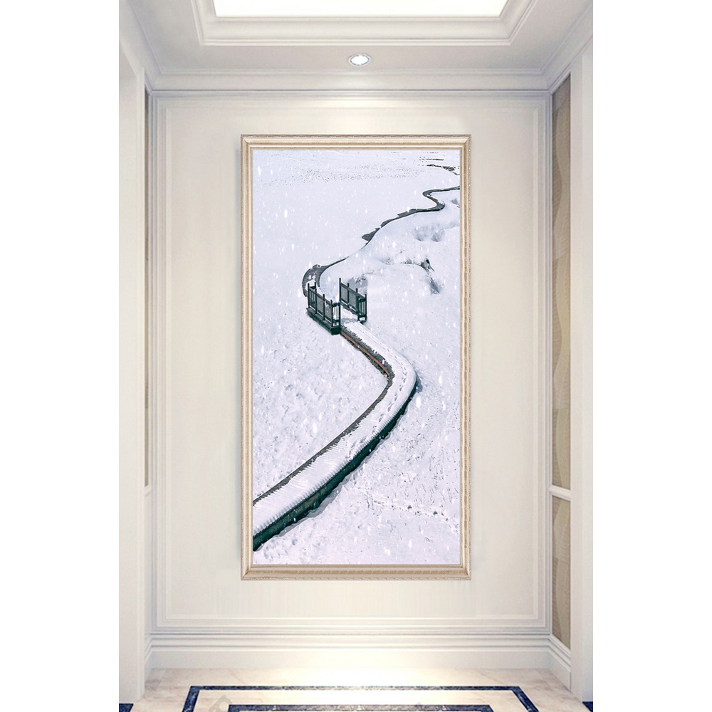 In hình ép gỗ Laminate TRANH HÀNH LANG HIỆN ĐẠI - Mẫu 61 (50x75, 60x90, 70x110). In ảnh theo yêu cầu