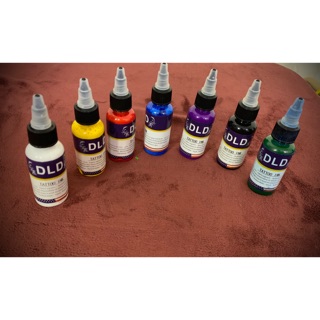Combo Set mực tattoo 7 màu và quyển sách hình xăm mini 400 hình