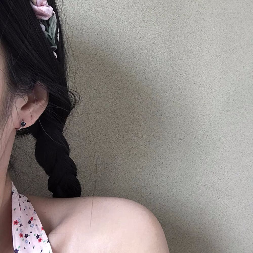 Bông tai dáng tròn đính đá zircon kiểu dáng thanh lịch phong cách Hàn Quốc cho nữ