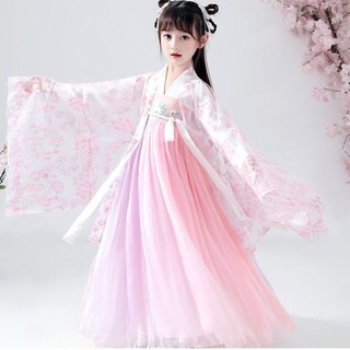 Bộ Hán Phục Phong Cách Trung Hoa Xinh Xắn Dành Cho Bé Gái
