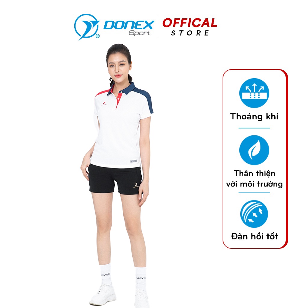 Bộ Quần Áo Tennis Nữ DONEXPRO Kiểu Dáng Thể Thao, Khỏe Khoắn, Chất Vải Thun Mè Thoáng, Mềm Nhẹ 3634-876