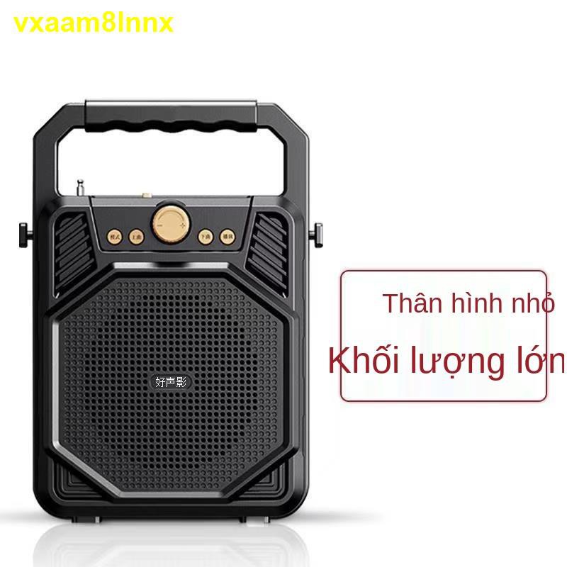 phiên bản hàng đầu Bluetooth Âm thanh lượng lớn loa nhỏ vuông nhảy siêu trầm có thể sạc lại karaoke gia đình