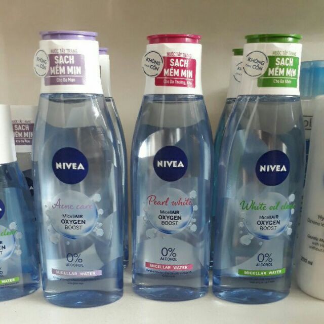 ❄️ Nước tẩy trang Nivea mới không chứa cồn 💦💦