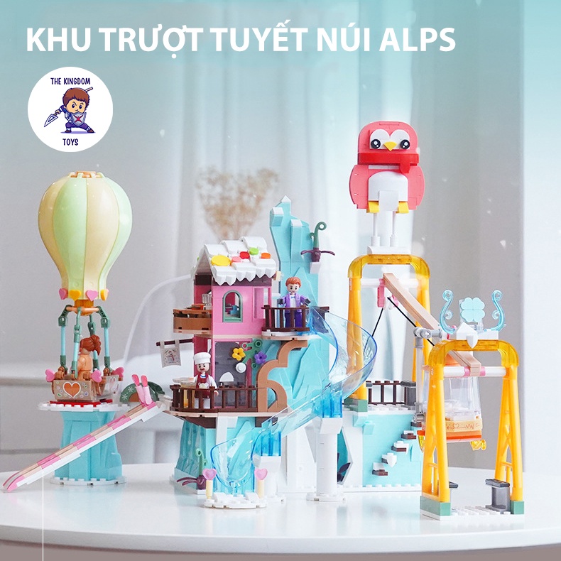 Đồ Chơi Lắp Ráp Friends Mô Hình Khu Trượt Tuyết Cú Hồng Mùa Đông Núi Alps Đồ Chơi Bé Gái B0962