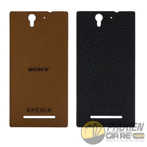 Miếng dán da Sony C3 da bò 100% (Made in Việt Nam)