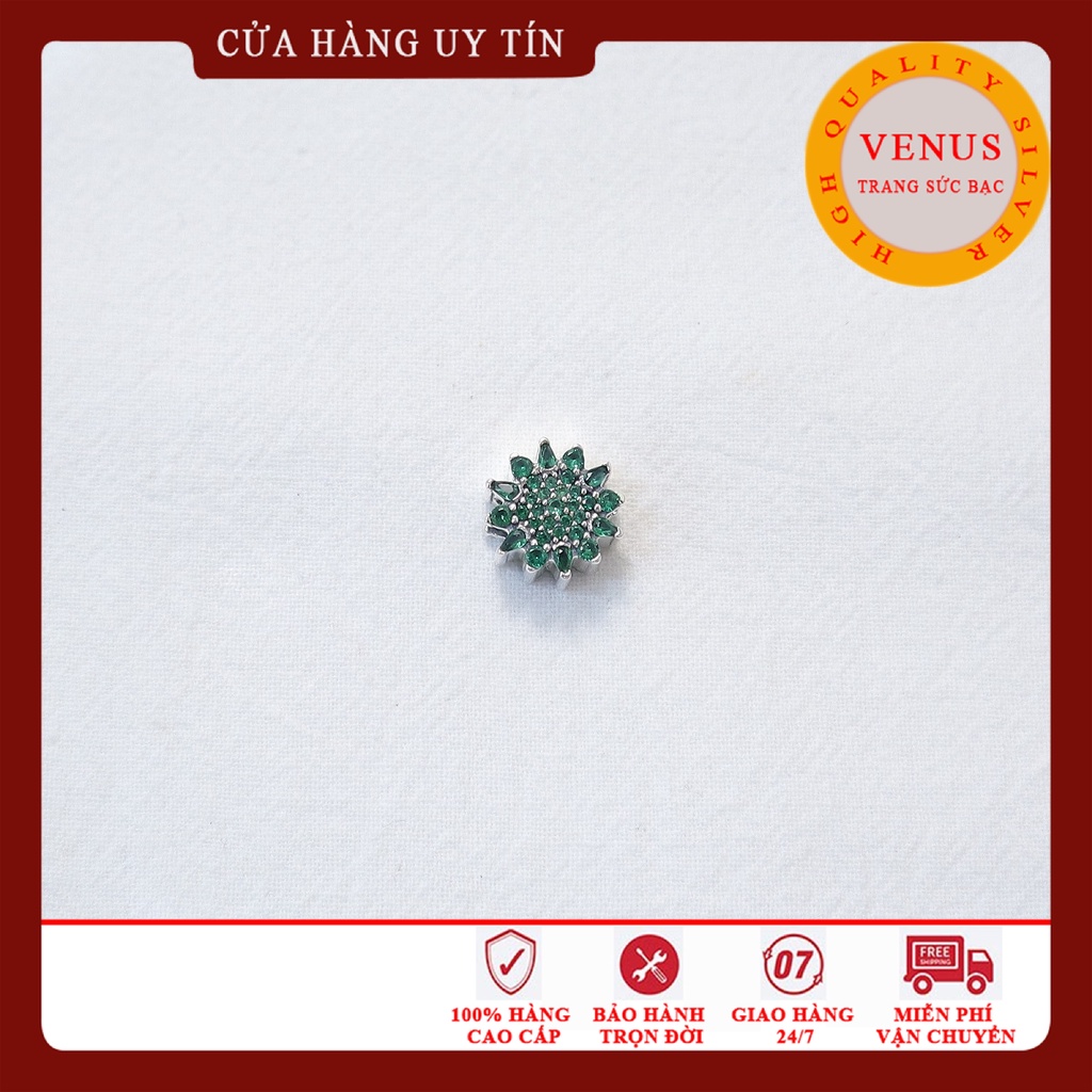 Bộ sưu tập charm xanh lá- Bạc 925 cao cấp- Trang sức bạc Venus