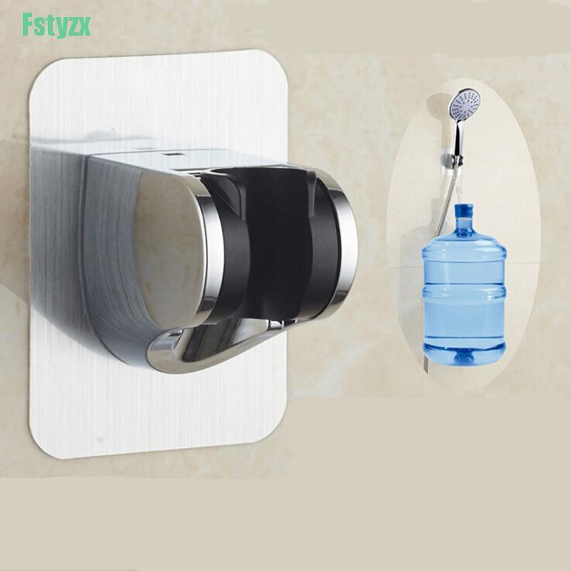 fstyzx bathroom shower head holder adjust no drilling bracket mount attachable sticker