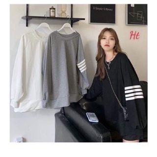Áo nỉ bo sọc