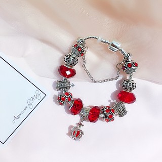 VÒNG TAY CHARM PHA LÊ ( NHIỀU MÀU )
