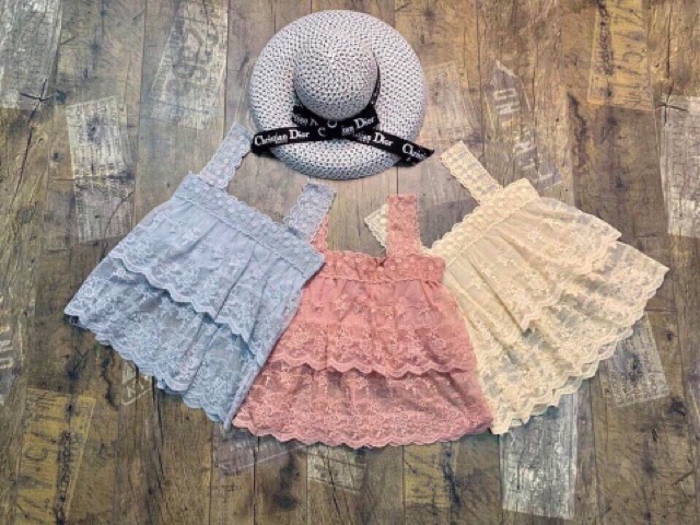 Áo ren 2 dây tầng hàng đẹp Quảng Châu | BigBuy360 - bigbuy360.vn