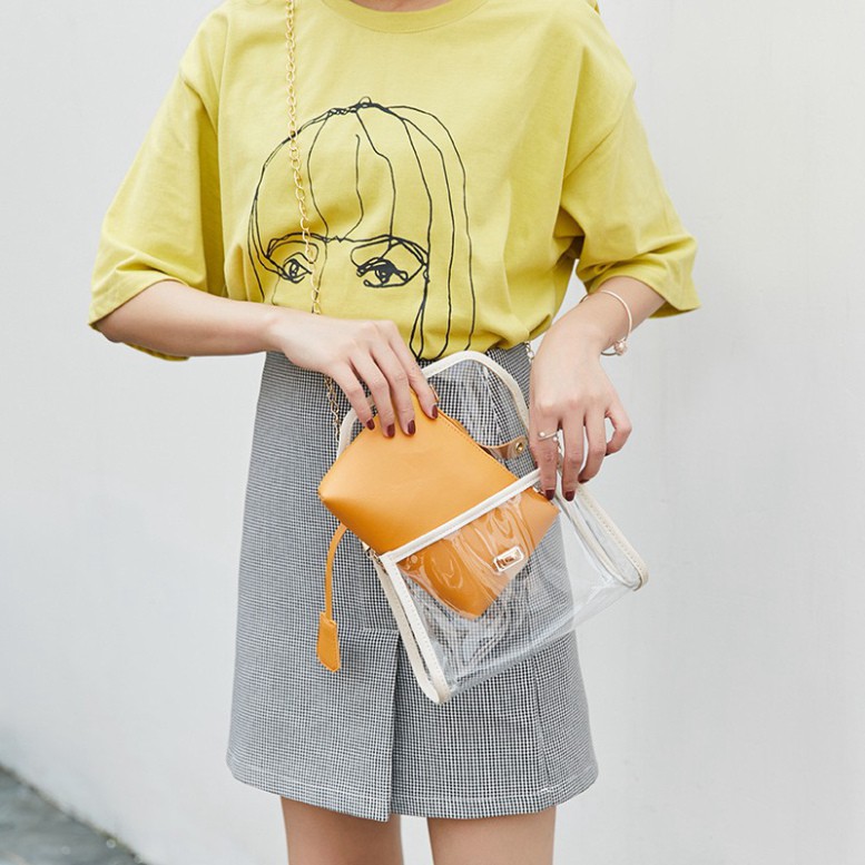 Túi xách nữ đeo chéo mini Hàn Quốc siêu xinh DC04 túi xách mini T.xách Chip Xinh