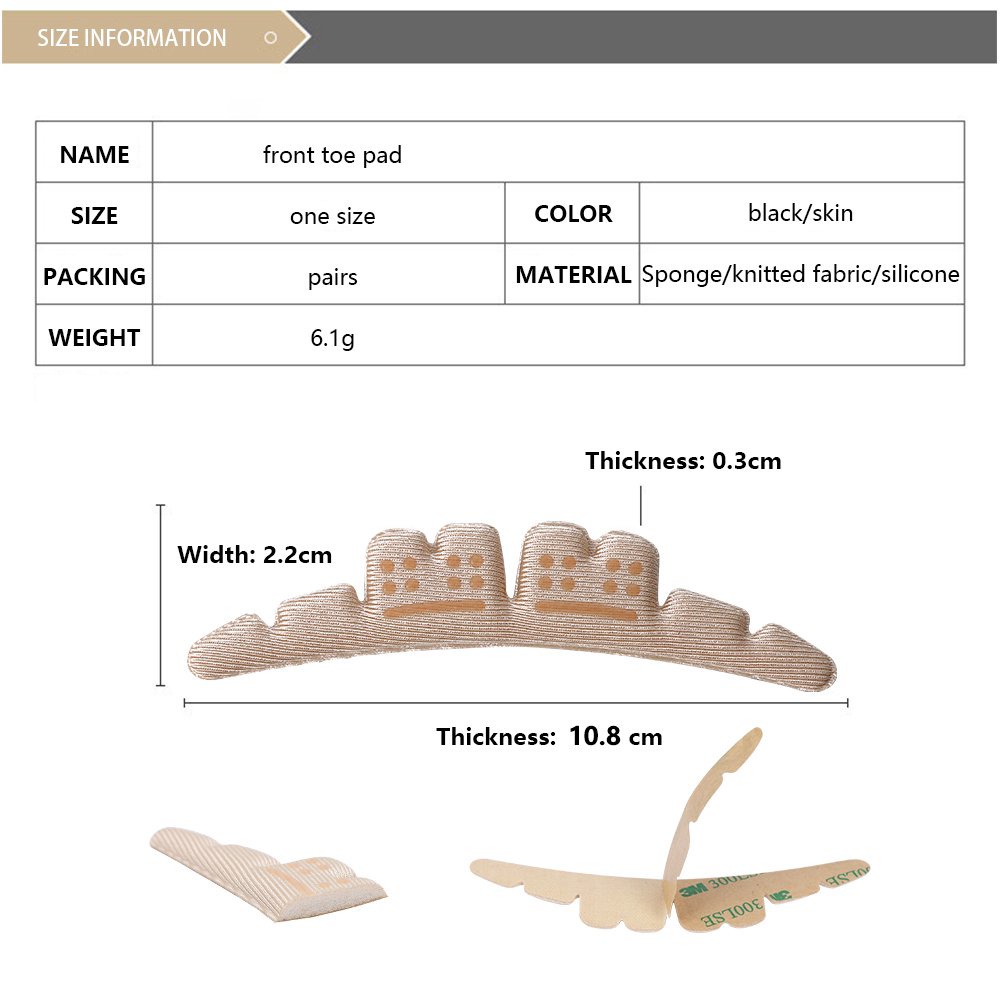 2 Miếng lót giày cao gót bằng silicon chống trượt tiện dụng cho nữ