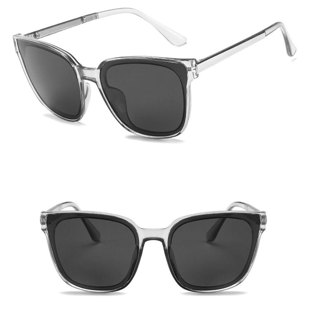 Kính Mát Gọng Vuông Chống Bức Xạ Phong Cách Hàn Quốc Thời Trang Cho Nam Và Nữ