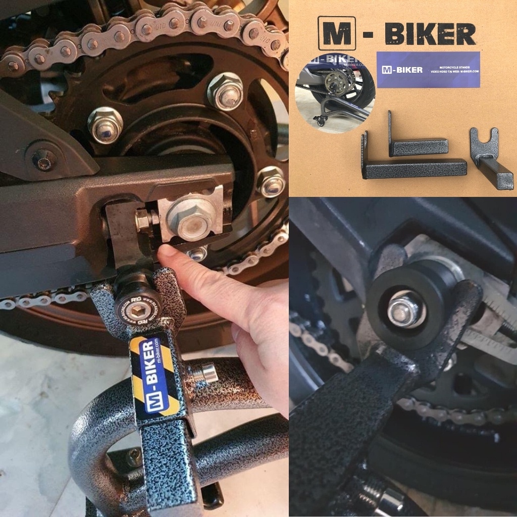 Ben nâng xe moto, pad nâng các loại U, L, pad ben nâng xe máy bánh trước Mbiker Hàng Chính Hãng