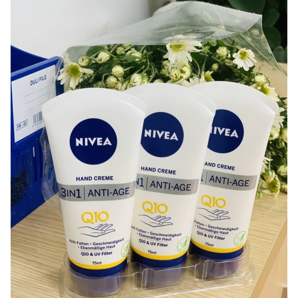 Kem dưỡng da tay Q10 Nivea Đức 75ml mềm mịn, chống lão hoá - Shop Lavenic