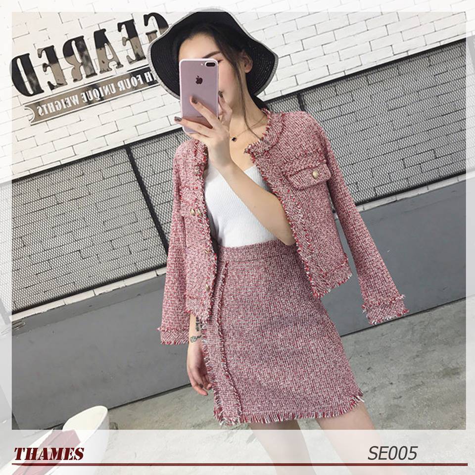 SET ÁO DẠ CAO CẤP SET ÁO DẠ CHÂN VAY TWEET SANG TRỌNG CHO NGÀY ĐÔNG LẠNH