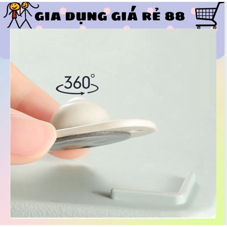 Bánh Xe Đẩy Mini [⚡Set 4⚡] Bánh Xe Mini Di Chuyển Đồ Đang Năng, Xoay 360 Độ Dễ Dàng Chịu Lực Siêu Bền 88257