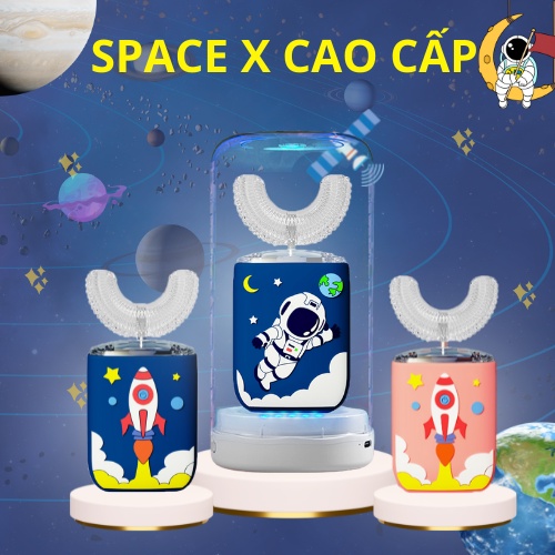 Bàn chải điện cho bé UNICORN, bàn chải đánh răng cho bé đầu chữ U siêu mềm, giúp bé vệ sinh răng miệng tự động
