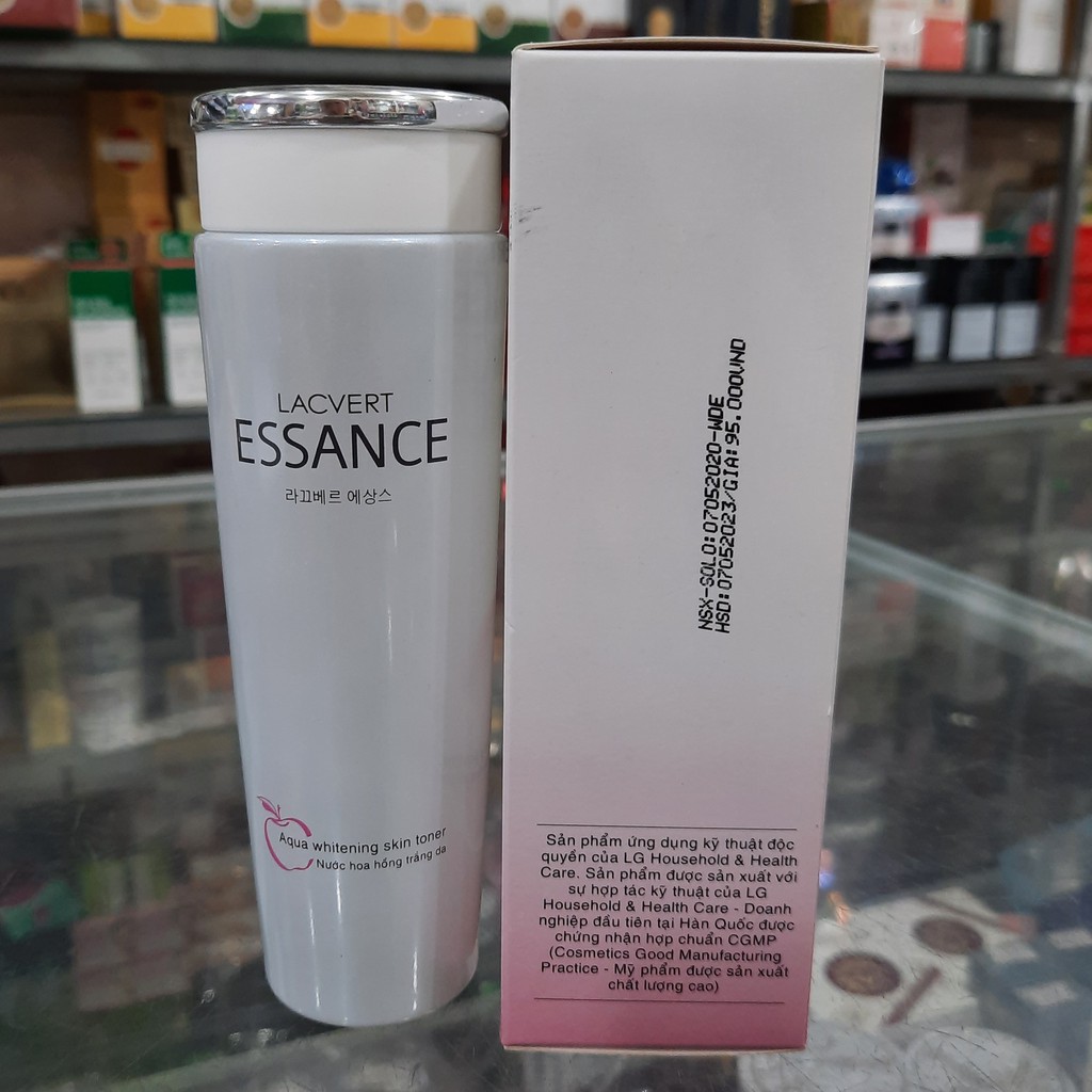 Nước hoa hồng trắng da Essance Aqua Whitening Skin Toner 120ml