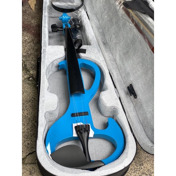 Đàn violin điện từ màu đỏ trọn bộ phụ kiện