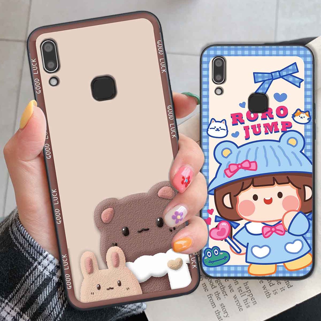 Ốp Vivo Y91 / Y91c / Y93 / Y95 bear brick, gấu đáng yêu, dễ thương