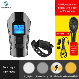 Đồng Hồ Đo Tốc Độ Xe Đạp Có Đèn Và Cổng Sạc Usb