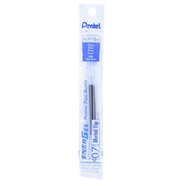 Ruột bút ký pentel mực gel net 0.7 màu xanh đen đỏ LR7 hàng chính hãng