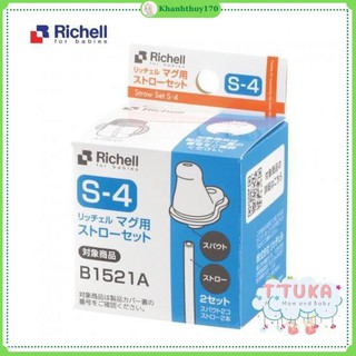 S4 - Ống mút thay thế cho cốc tập uống Richell TLI 2in1