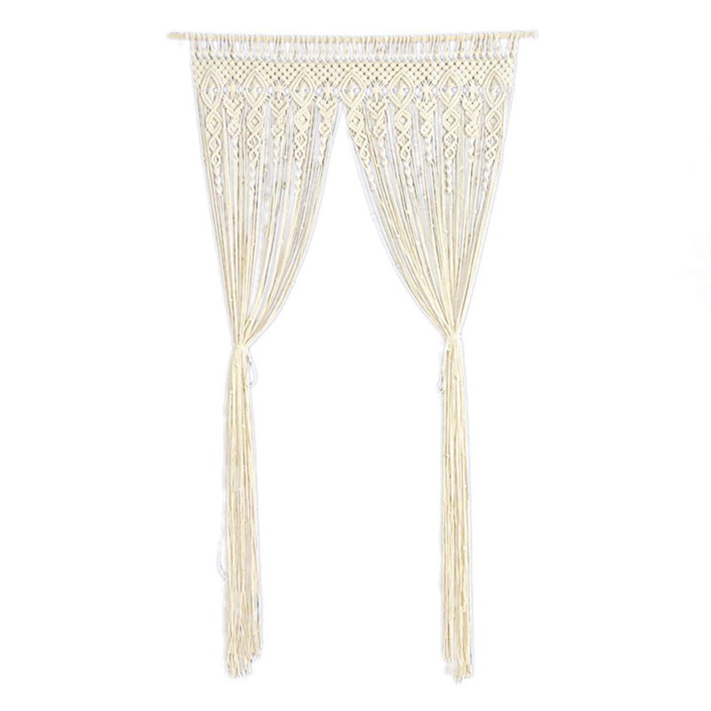 Rèm Macrame Đan Treo Tường Trang Trí Phong Cách Boho