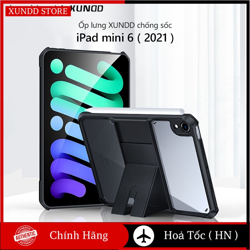 Ốp lưng XUNDD iPad mini 6 ( 2021 ) Chống trầy, Chống sốc, Viền TPU, Mặt lưng chân đế