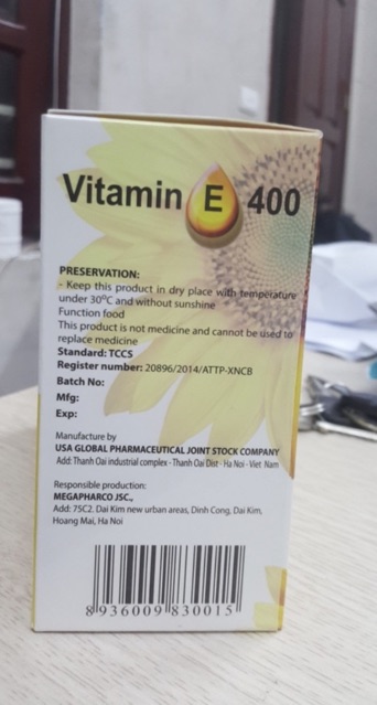 Vitamin E400 Kèm Tinh Chất Nha Đam - Viên kim cương sáng giá nhất cho sắc đẹp | BigBuy360 - bigbuy360.vn