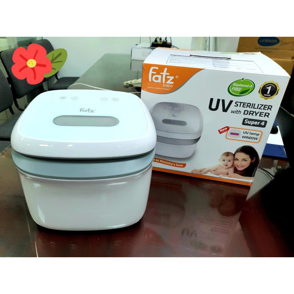 MÁY TIỆT TRÙNG UV CÓ CHỨC NĂNG SẤY KHÔ FATZBABY  Super 4