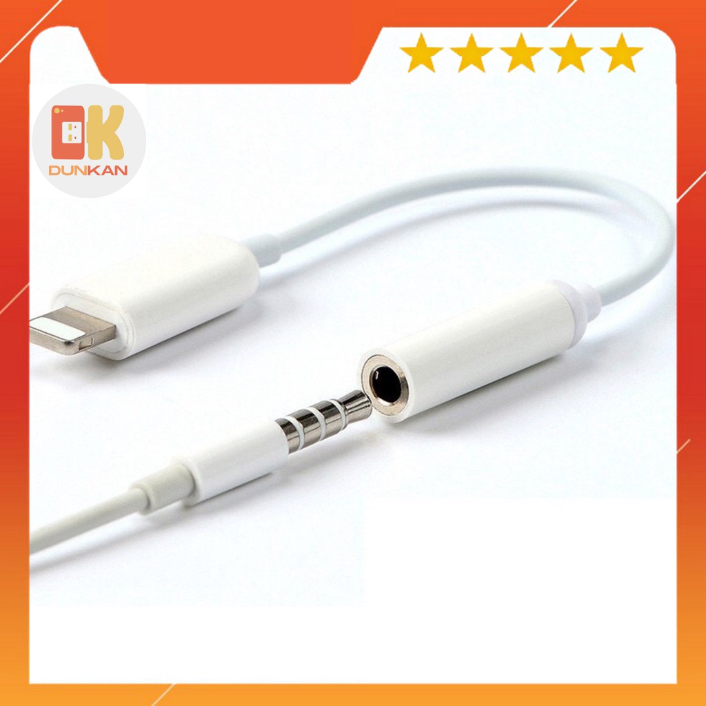 Jack chuyển đổi tai nghe iPhone, Cáp Lightning sang giắc audio 3.5 mm bluetooth nghe nhạc, xem phim