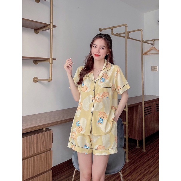Bộ pijama lụa Quần đùi size to | BigBuy360 - bigbuy360.vn