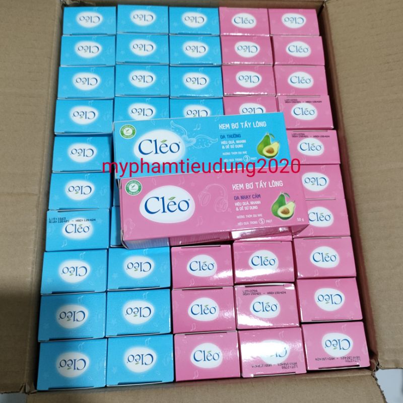 (50g) KEM BƠ TẨY LÔNG VÀ GEL MÁT DA CLEO CHO DA THƯỜNG VÀ DA NHẠY CẢM CHÍNH HÃNG CTY