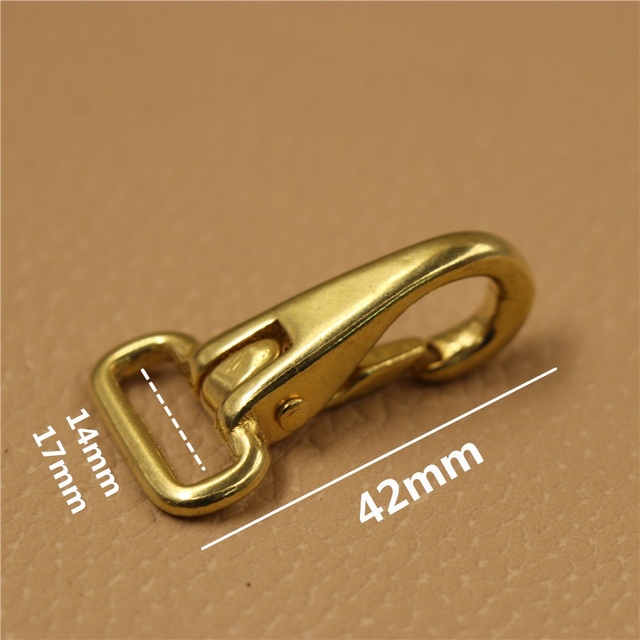 Móc Khóa Đồng Nguyên Chất 2 Size-Đáy Vuông Cố Định