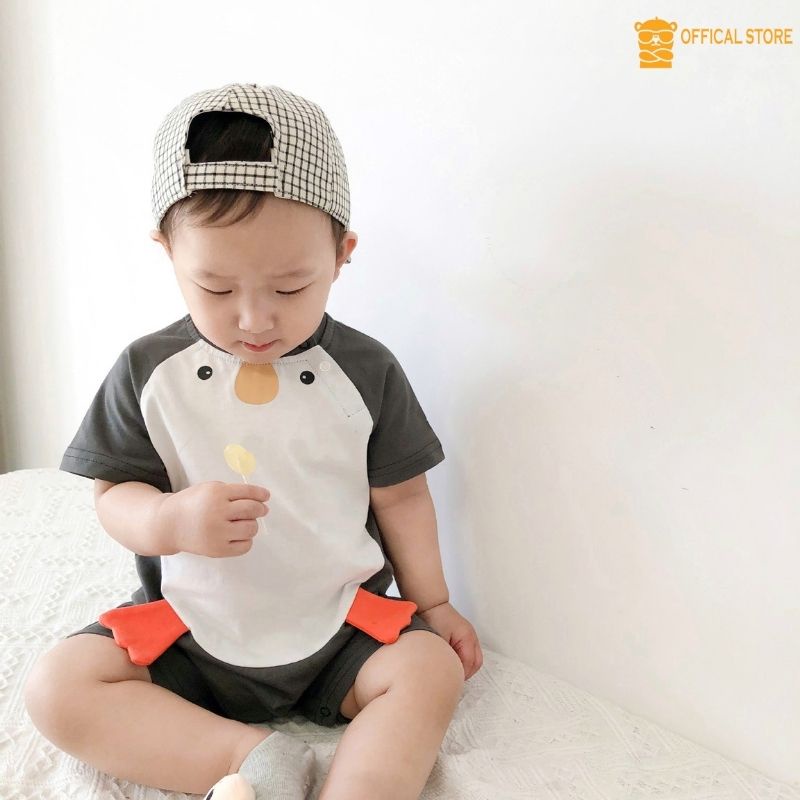 [Vải thun] Body đùi Lotuka hình dễ thương cho bé, đồ sơ sinh bé trai, bé gái từ 4-18kg