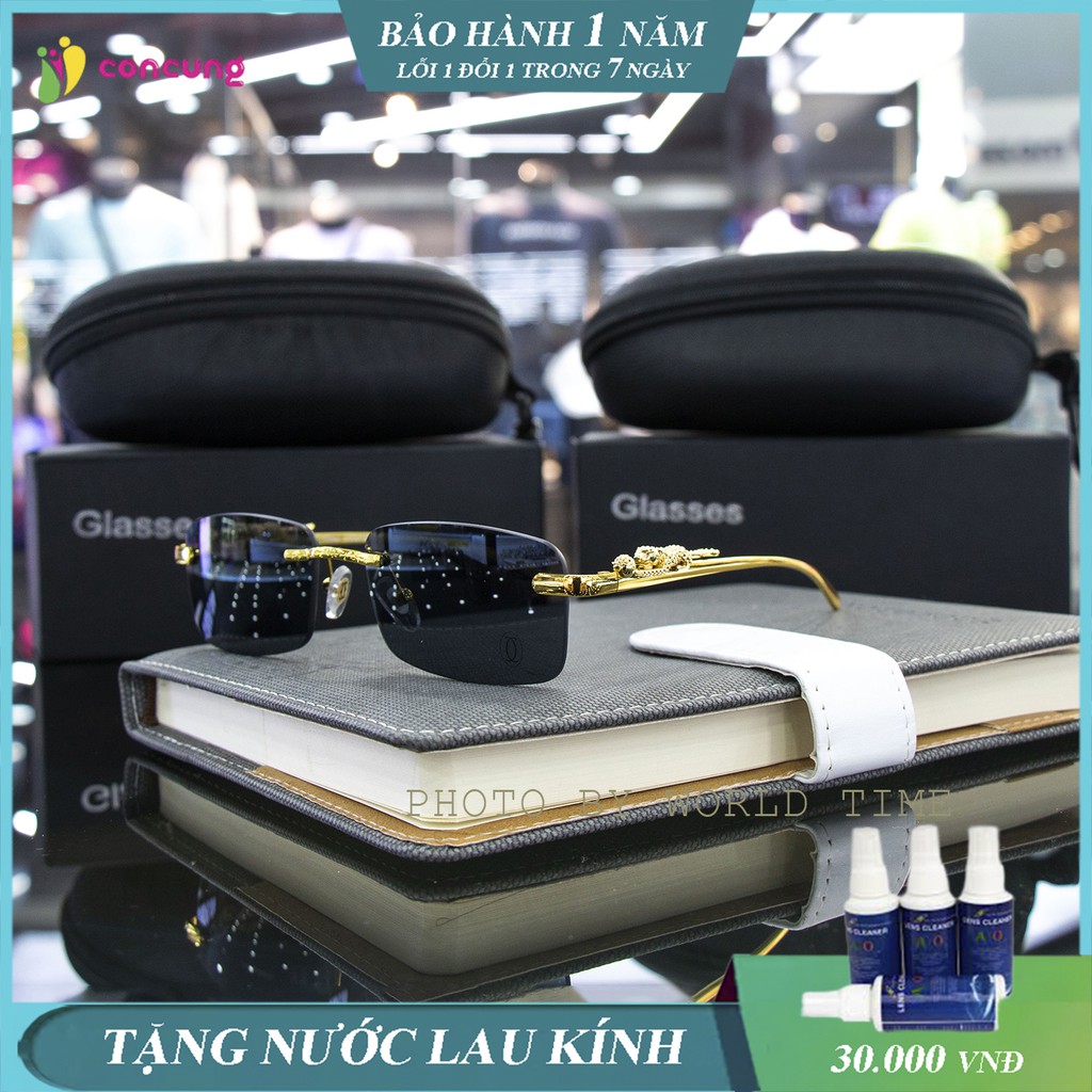 Kính mát nam Puma01 cao cấp Full Box, mắt kính cường lực, gọng kính sang trọng chống chói chống loá Bảo hành 1 năm