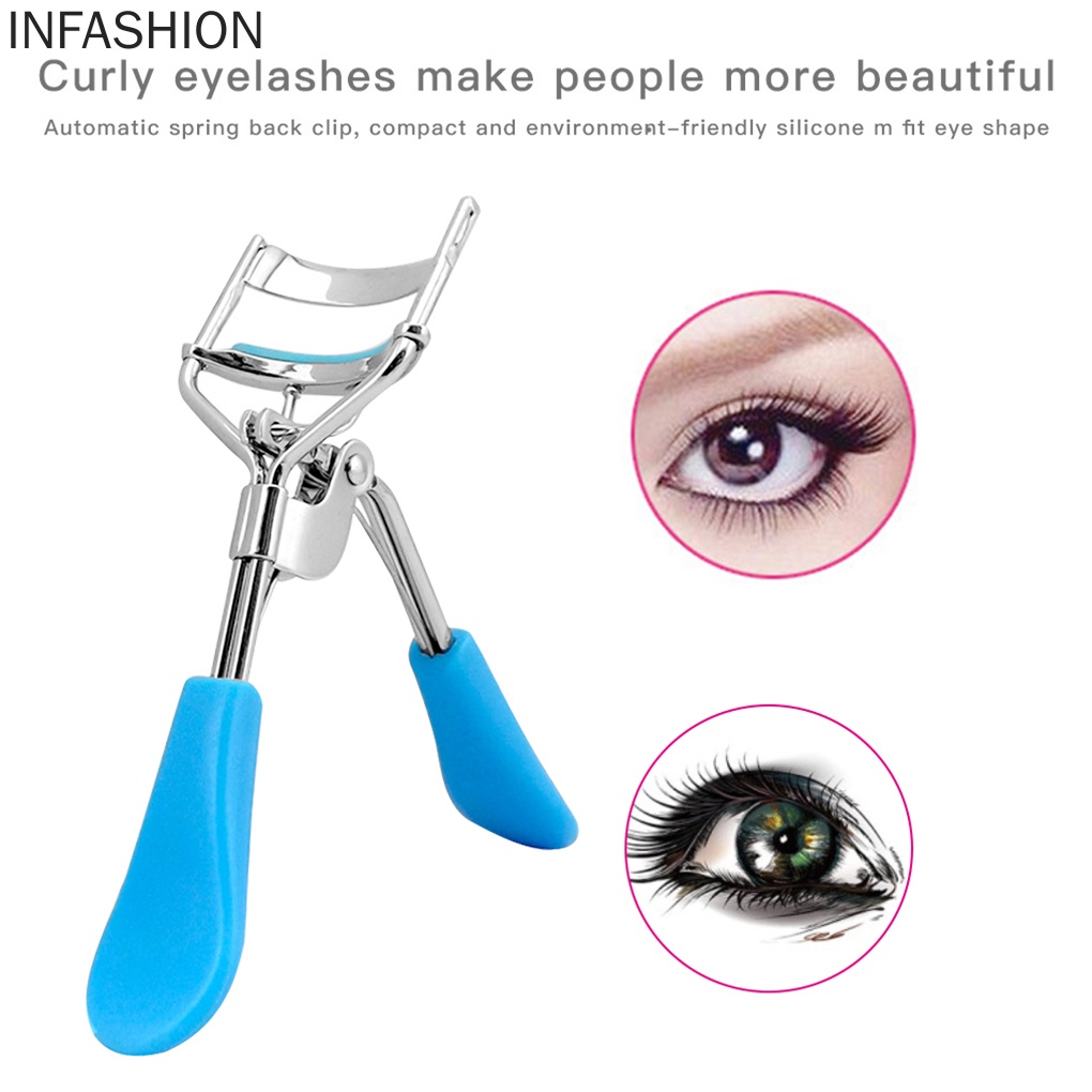 [Hàng mới về] Dụng cụ bấm cong mi bằng thép không gỉ chống trượt 2 màu tùy chọn