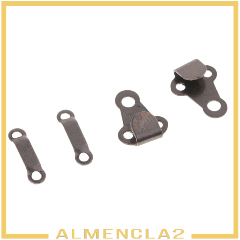 [ALMENCLA2] 20 Sets Sewing Hooks and Eye Closures for Trousers and Skirt Black Nickel