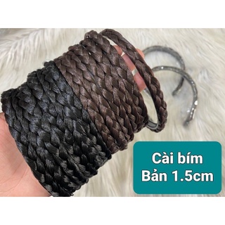 Combo 2 cái Bờm cài tóc thắt bính (1cm/1.5cm/2cm/2.5cm)