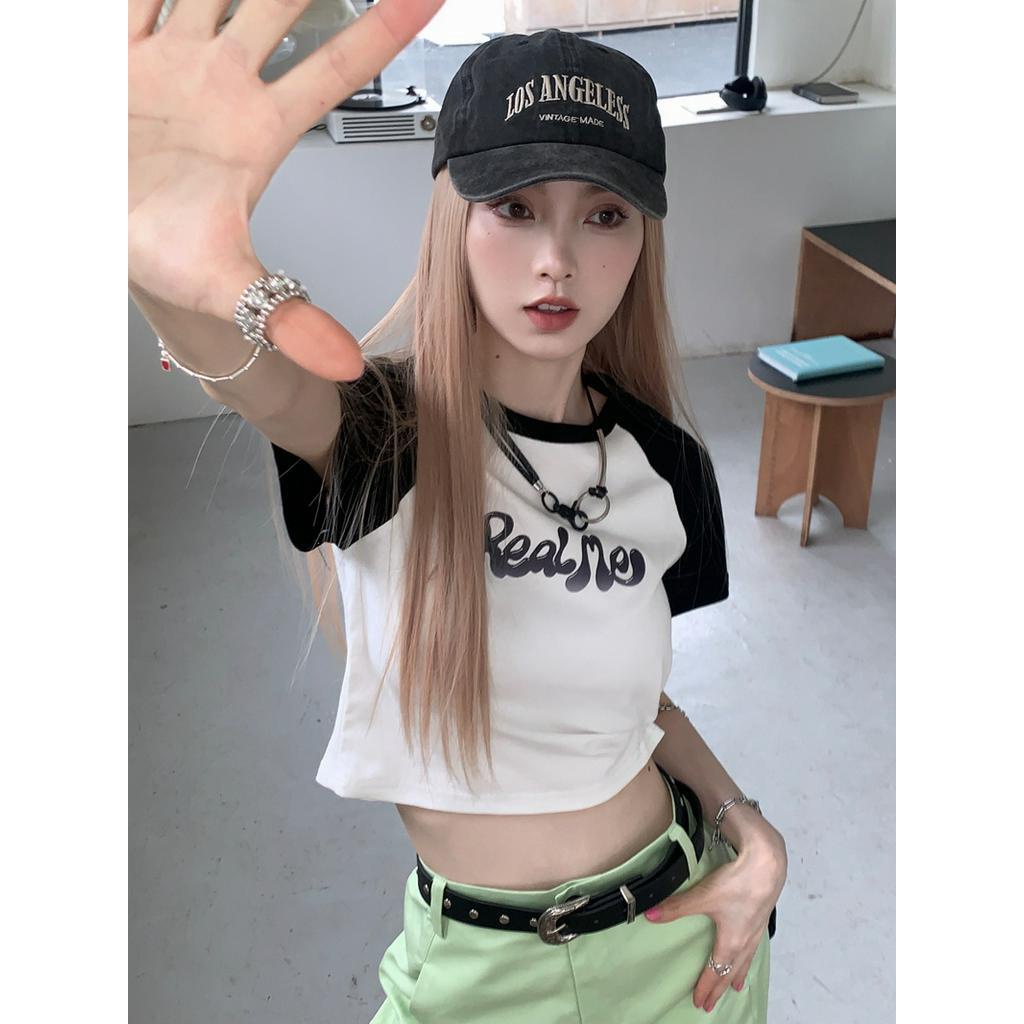 Áo Thun Ngắn Tay Dáng Ôm In Chữ Thời Trang 63930