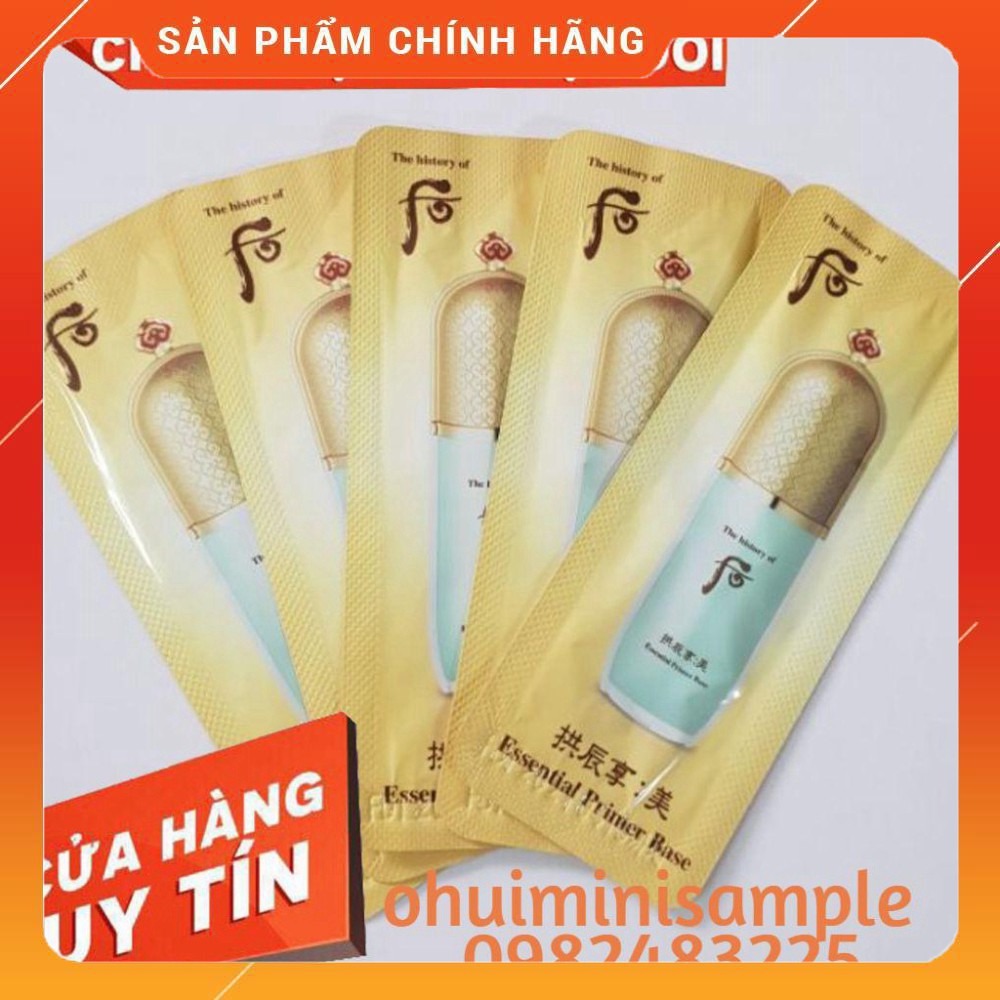 Gói sample kem lót Whoo Mi Essential Primer Base che khuyết điểm 1ml