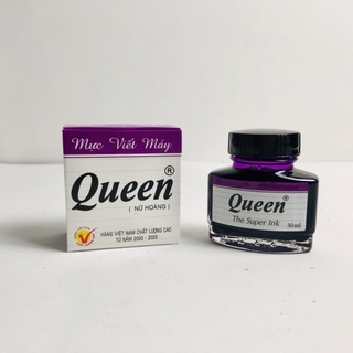 Mực viết bút máy Queen (màu tím- xanh - đen)