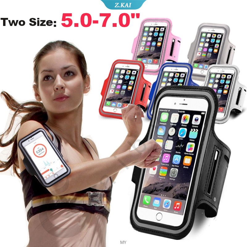 Túi đựng điện thoại đeo cánh tay kích thước 5-7 inch phù hợp cho Samsung gym/iPhone 12 Pro Max 11x7+
