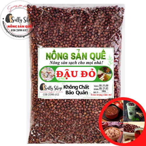 1Kg Đậu Đỏ Hạt Nhỏ Thuần Chủng Không Chất Bảo Quản - Đỗ Đỏ Sạch, Hàng Loại 1 Đều Hạt - Nông Sản Quê Sally Shop | BigBuy360 - bigbuy360.vn