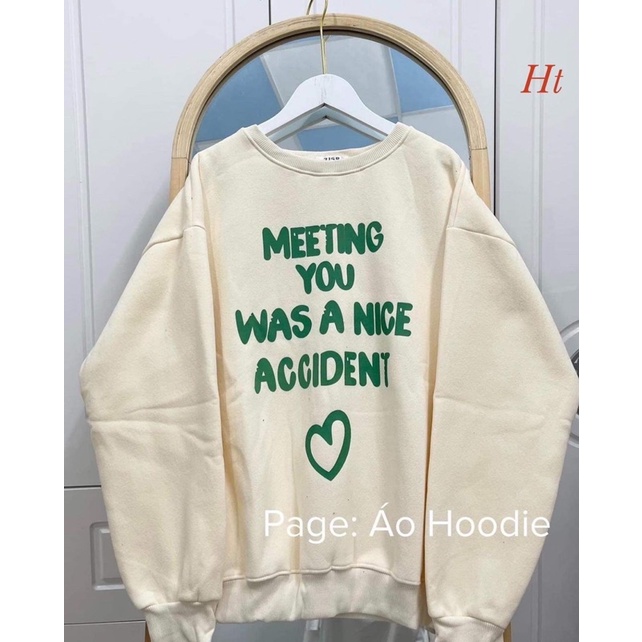 Áo nỉ bo cotton MEETTING YOU HT12