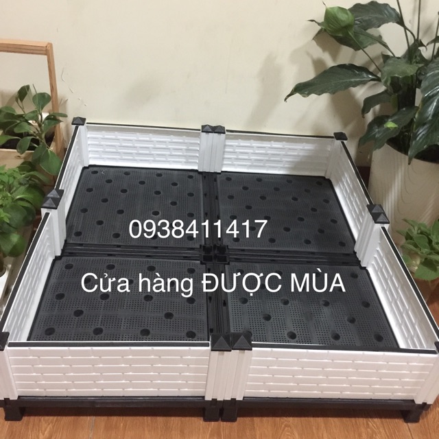 Chậu lắp ghép trồng rau thông minh- 80x80x22cm