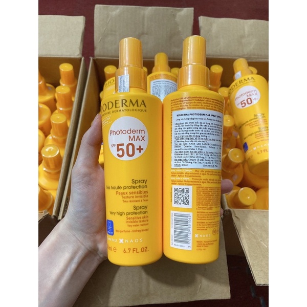 Kem chống nắng toàn thân dạng xịt SPF 50+ Bioderma