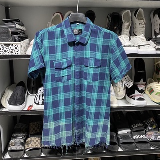 ÁO SƠ MI KẺ LOANG RÁCH GẤU SPF CAO CẤP, ÁO SƠ MI NAM CỘC TAY THỜI TRANG, Bin Store